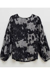ELK KERS TOP - CHARCOAL PRINT