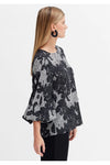 ELK KERS TOP - CHARCOAL PRINT