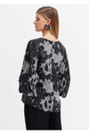 ELK KERS TOP - CHARCOAL PRINT