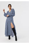 KINNEY LOLITA WRAP DRESS - BOYSENBERRY