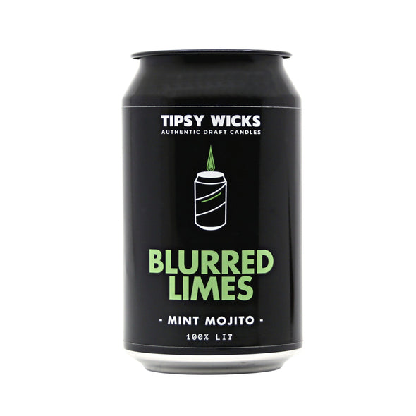 TIPSY WICKS ALCOHOL SCENTED CANDLE - BLURRED LIMES