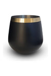 CLINQ BRASS & BLACK WHISKY GLASSES - PAIR