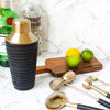 CLINQ LEATHER AND BRASS COCKTAIL SHAKER