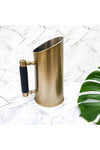 CLINQ LEATHER AND BRASS JUG