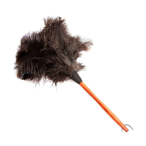 OSTRICH FEATHER DUSTER - BROWN - 50CM